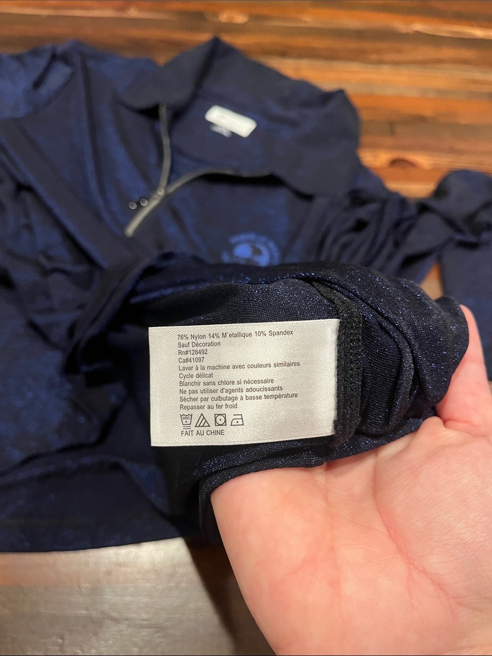 Greg Norman shimmer Long-Sleeve Golf Quarter-Zip Top with pebble beach logo - Picture 3 of 4
